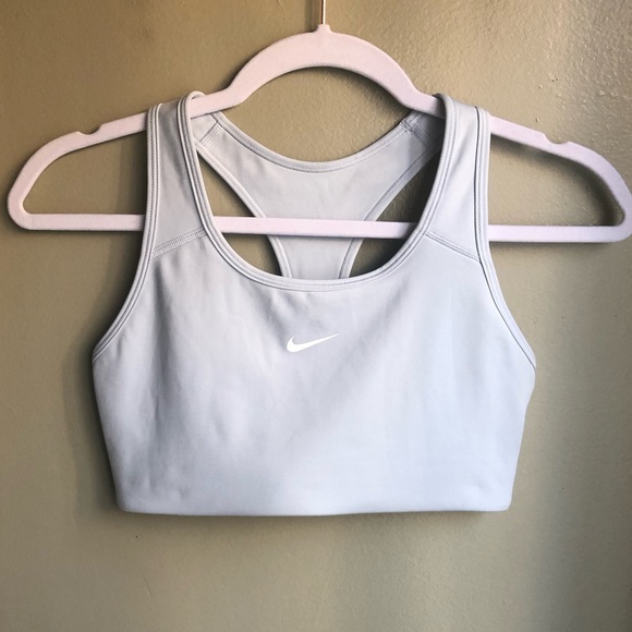 Nike Women’s Swoosh Light Support Non- Padded Sport Bra In Blue Size: M - Picture 1 of 12